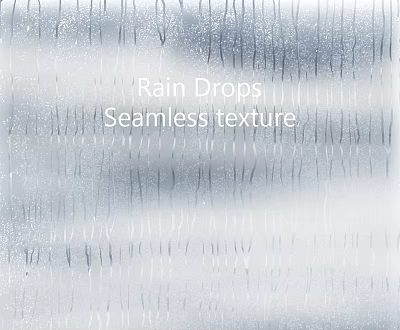 High Quality Rain Drops Seamless Texture Digital Background Design Element 3d model