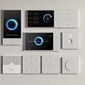 Switch socket combination switch panel 3d model