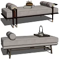 New Chinese Style Bed End Stool 3d model