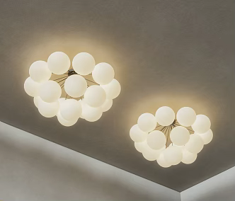 Log Wind Chandelier Cream Wind Chandelier Living Room Chandelier Modern Ceiling Multi-point Chandelier 3d model