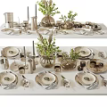 Modern Tableware 3d model