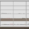 Modern Bookshelf Minimalist Bookshelf Partition Storage Rack Decorative Rack Metal Display Rack 3d model