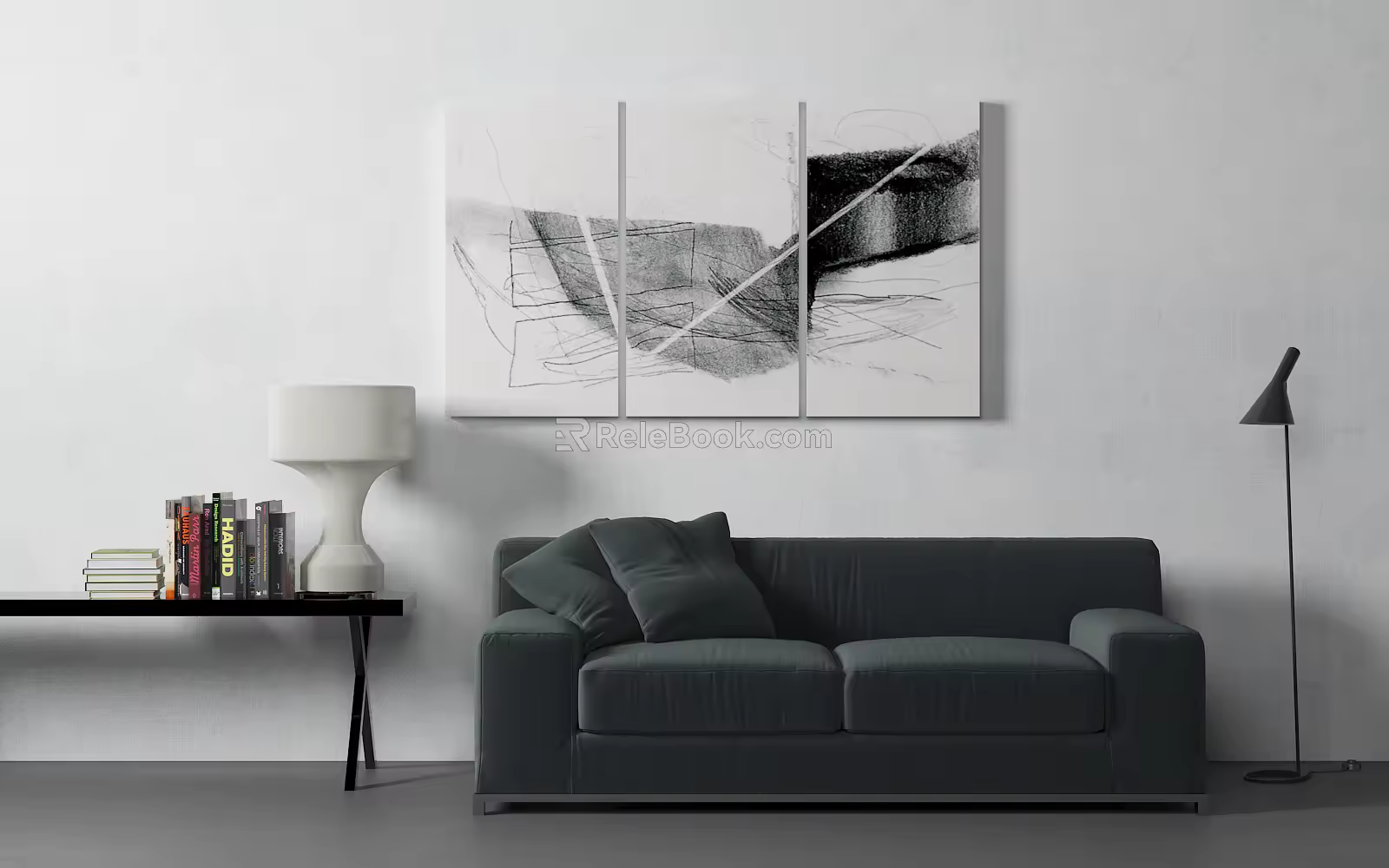 modern double sofa 3d model