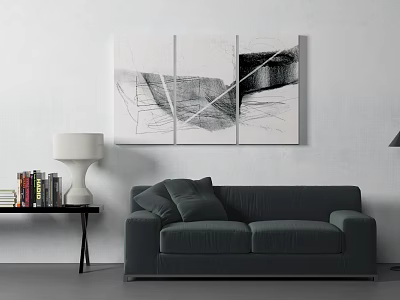 modern double sofa 3d model