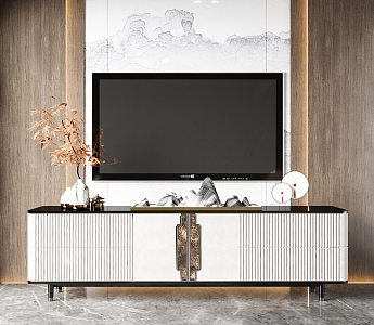 New Chinese TV Cabinet 3d model