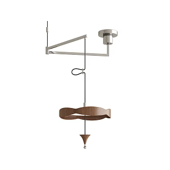 Modern folding chandelier 3d model