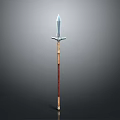Traditional Handcrafted Sword With Sharp Polished Blade Wooden Handle And Metal Guard