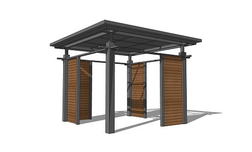 New Chinese Style Pavilion, Corridor Frame, Landscape Pavilion, Leisure Pavilion, Corridor, Special-shaped Frame, Rest Frame, Flower Frame, Gazebo Structure 3d model