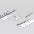 Durable Stainless Steel Metal Hinges With Matching Screws For Furniture Assembly