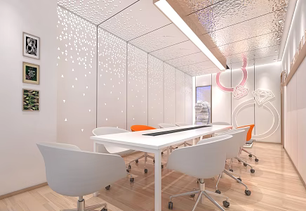 Wedding Company Meeting Room Jewelry Company Meeting Room Abyss Mirror Proposal Wall 3d model