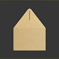 Light Brown Kraft Paper Storage Box With Handle For Home Organization 3d model