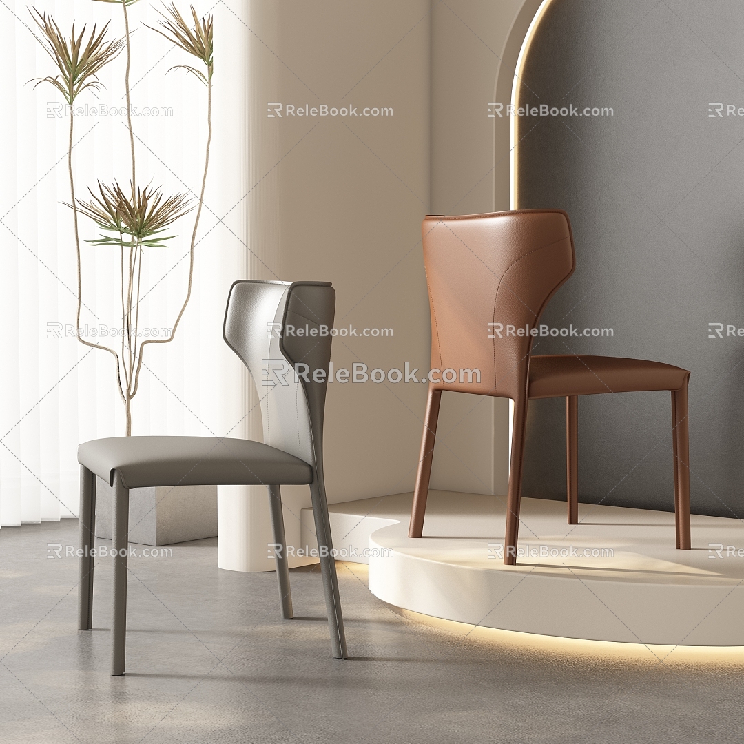 Dining chair combination 3d model