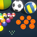 Assorted Sports Equipment Including Basketball Football Soccer Ball Volleyball And Other Sports Balls
