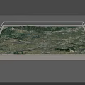 Commercial Terrain Display Equipment With Transparent Glass Cover And Detailed Geographical Models