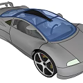 Sleek Silver Audi Sports Car Exterior Design With Transparent Roof And Large Alloy Wheels