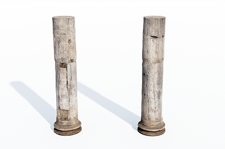 modern column stone column 3d model