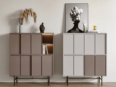 Modern Side Cabinet Side Cabinet Bucket Cabinet 3d model