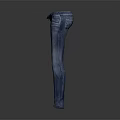 Blue Slim Fit Straight Leg Jeans With Classic Design And Casual Style