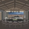 Modern New Chinese Dining Box Dining Box 3d model