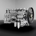 modern engine electromechanical engineering engine 3d model