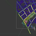 Aerial View Planning Of Waterfront Urban Area With Tall Buildings Green Spaces And Roads