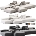 Modern Sectional Sofa With Modular Design Multiple Colors And Comfortable Seating 3d model