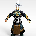 Genesis West Anime Game Character Man 3d model