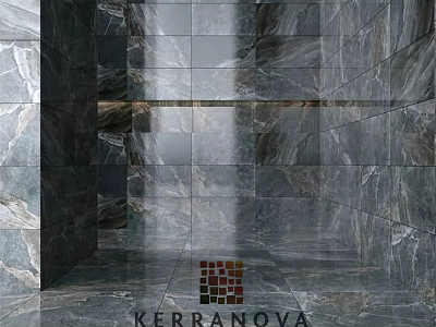 Gray Marble Wall Building Components With Natural Texture And Modern Design 3d model