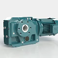 Green Industrial Gearbox Equipment With Motor And Precision Engineering Design