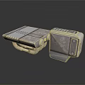 Industrial Metal Mechanical Components With Textured Surface And Bolted Panels