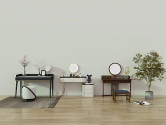 Light Luxury Dressing Table 3d model