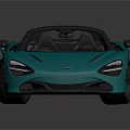 Turquoise Convertible Sports Car With Sleek Modern Design And Black Wheels