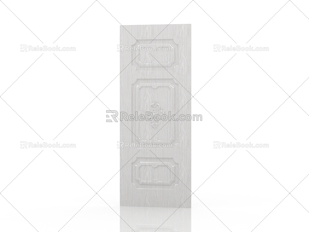 American door interior door 3d model