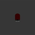 Red Freight Train Carriage With Grey Tarpaulin On Railway Track Reflective Surface
