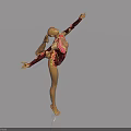 The picture mainly shows a gymnast doing a difficult movement, which has no connection with "side-hung door". Therefore, it is impossible to generate an English title with "side-hung door" as the main body based on the picture information.