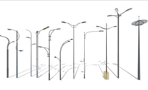 modern street lamp 3d model