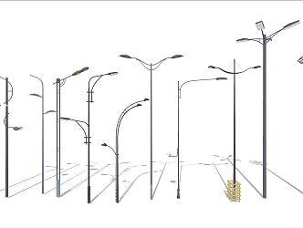 modern street lamp 3d model