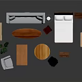Modern Entryway Cabinet And Sideboard Interior Design With Wooden Furniture And Decorative Plants