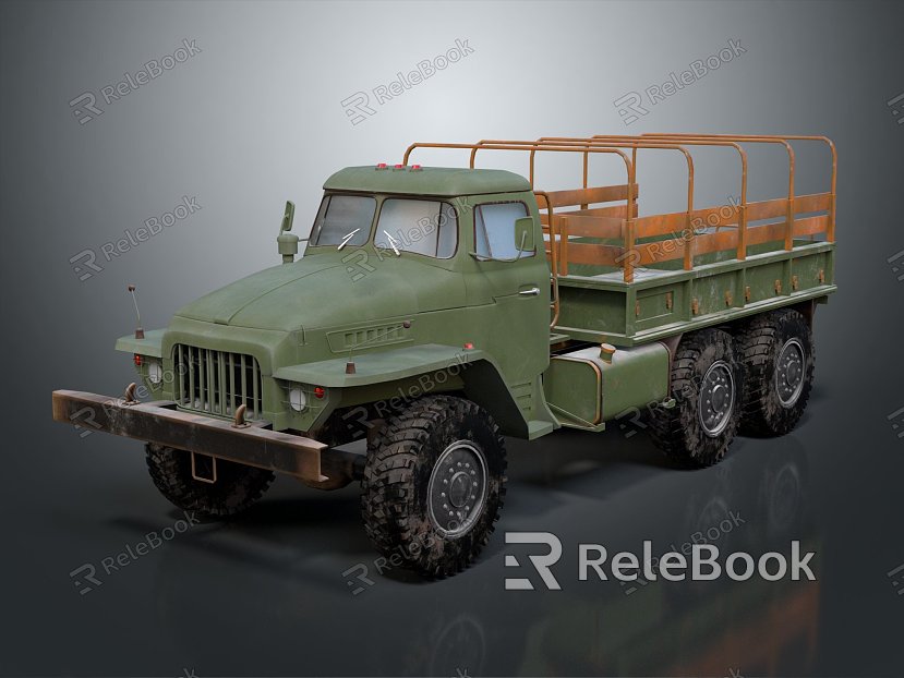 Modern Military Truck Soviet Truck Ural Truck Big Truck model