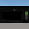 Modern Black Microwave Oven With Digital Control Panel And LED Display For Kitchen 3d model