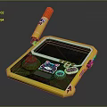 Game machine electronic chicken palm game machine hand game machine handheld game machine computer PC 3d model