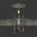 Camouflage Painted Vintage Biplane Model With Propeller And Transparent Canopy For Aerospace History