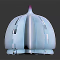 Blue And Pink Petal Shaped Hat With Decorative Stitching Modern Fashion Accessory