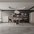 Modern table combination 3d model