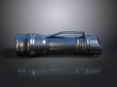 Durable Metal Flashlight With Portable Handle And Bright LED Light For Daily Use 3d model