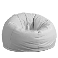 Soft Comfortable Dark Blue Light Gray Velvet Bean Bag Sofa Stool For Living Room