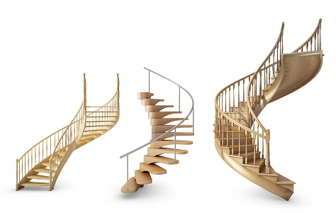 revolving staircase 3d model