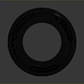 Car Tire With Black Rubber Tread Pattern For Vehicle Performance And Safety