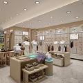 Elegant Lingerie Clothing Store Interior With Neatly Arranged Displays Shelves And Mannequins