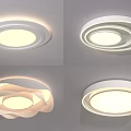 Modern Contemporary Ceiling Lights With Stylish Round Designs And Soft Illumination 3d model